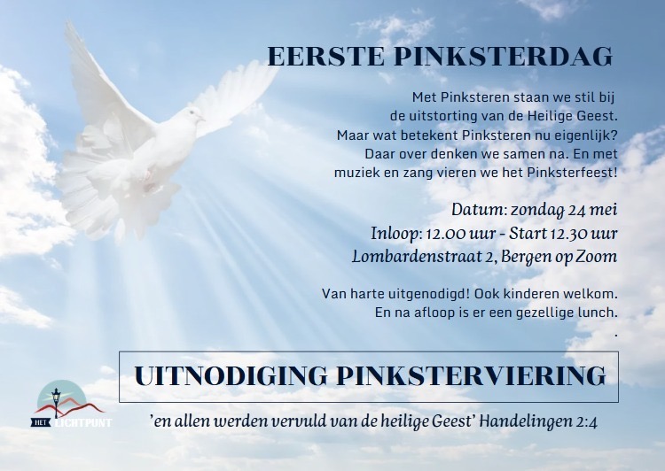 pinksteren het lichtpunt bergen op zoom